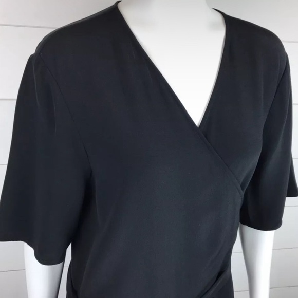 Eileen Fisher Womens Tencel Wrap Career Dress Size 14 Knee Length EUC - Picture 4 of 12